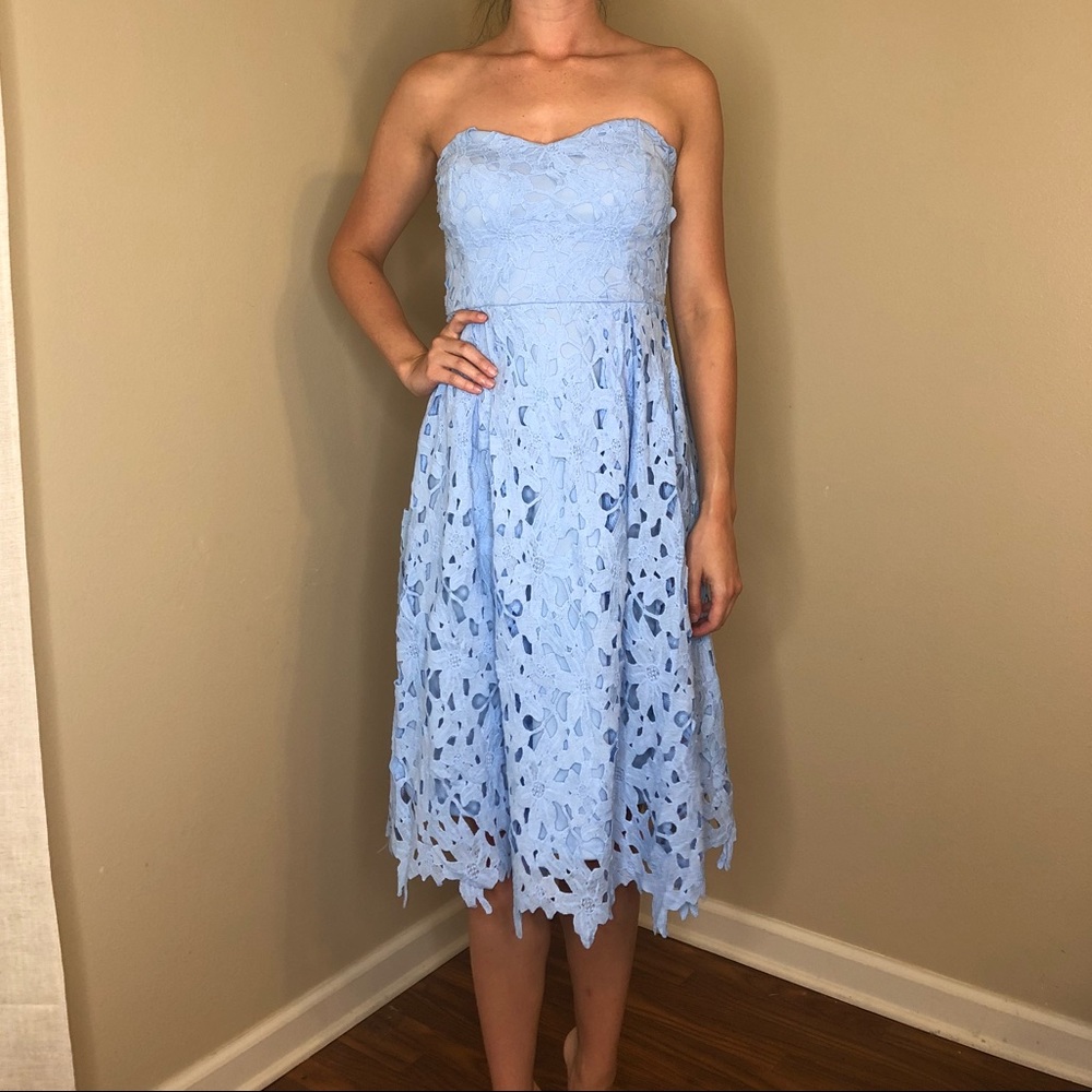 Light blue midi dress